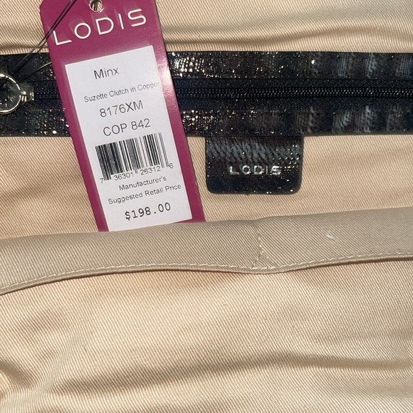 Lodis Suzette clutch in copper. Magnetic closure. - Picture 3 of 5